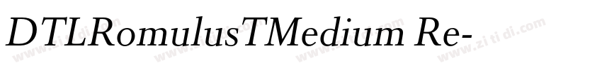 DTLRomulusTMedium Re字体转换